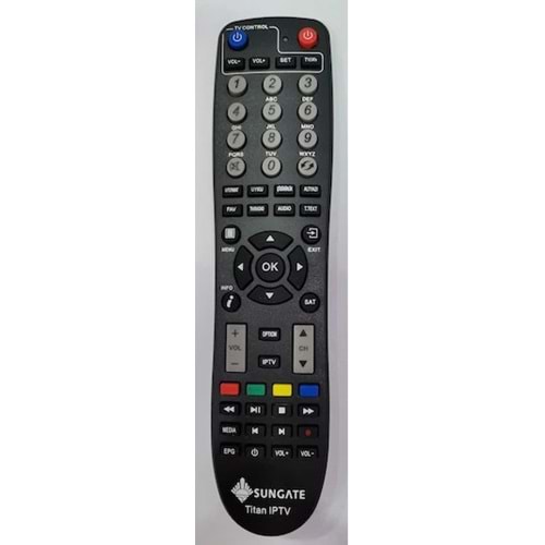 ORJ-3802 SUNGATE TİTAN IP TV ORJİNAL LOGOLU KUMANDA