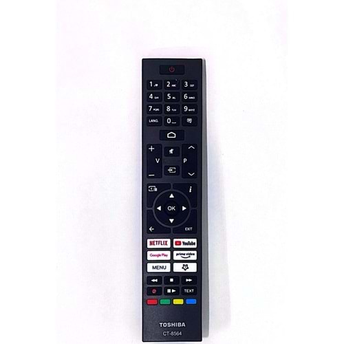 ORJ-4607A VESTEL TOSHIBA NETFLİX YOUTUBE GOOGLE PLAY PRİME VİDEO TUŞLU LCD TV KUMANDA