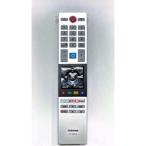 ORJ-9872B TOSHIBA NETFLIX YOUTUBE RAKUTEN TUŞLU ORJİNAL LOGOLU LCD TV KUMANDA (CT-8543)