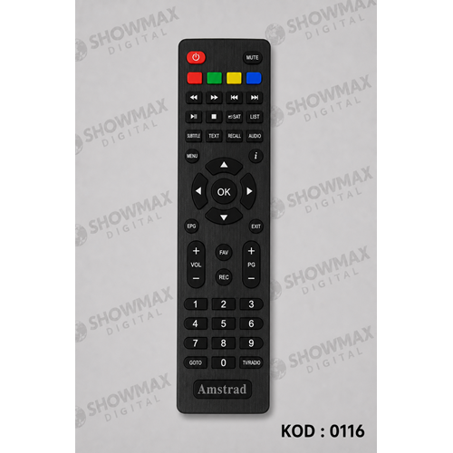 ORJ-EU-0116 AMSTRAD FOBEM SHOWMAX PARTNER MİNİ HD GOTO LU UYDU KUMANDA