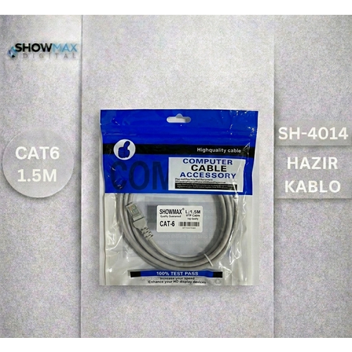 SHOWMAX SH-4014 CAT6 1.5 METRE ETHERNET KABLOSU