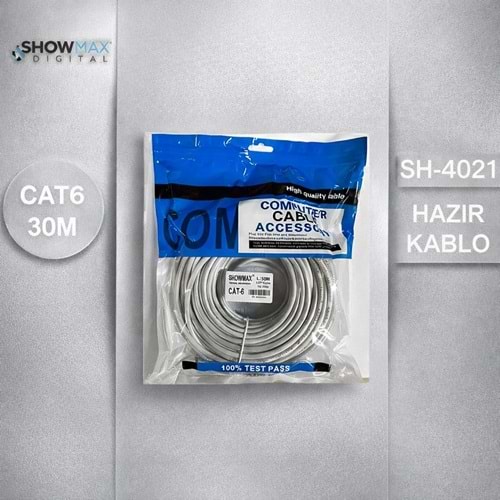 SHOWMAX SH-4021 CAT6 30 METRE ETHERNET KABLOSU