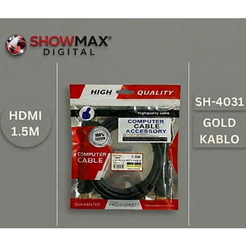 SHOWMAX SH-4031 HDMI KABLO 1.5 METRE PVC POŞETLİ