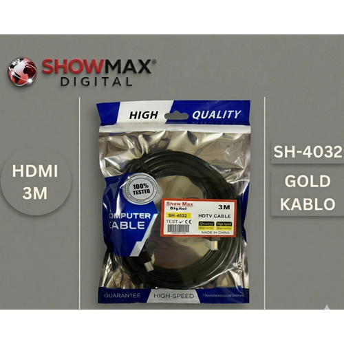 SHOWMAX SH-4032 HDMI KABLO 3 METRE PVC POŞETLİ