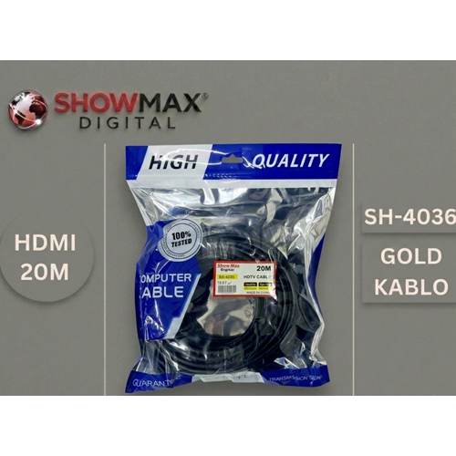 SHOWMAX SH-4036 HDMI KABLO 20 METRE PVC POŞETLİ