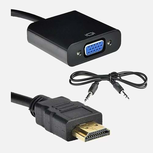 SHOWMAX SH-4043 HDMI TO VGA ÇEVİRİCİ ADAPTÖR KABLO SES ÇIKIŞLI