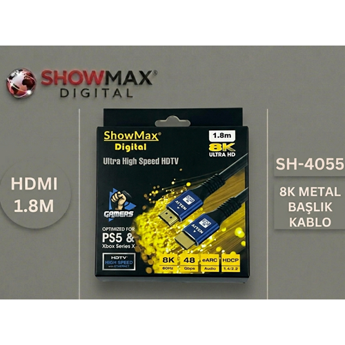 SHOWMAX SH-4055 1.8 METRE HDMI KABLO 8K KUTULU