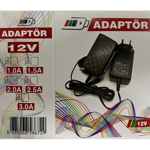 OEM ORJİNAL 12 VOLT 1 AMPER PRİZ TİPİ ADAPTÖR