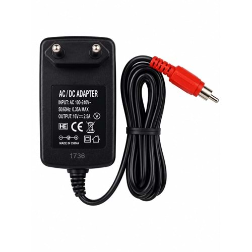 SHOWMAX SH-4230 16 VOLT 2 AMPER RCA TOS UÇLU SANTRAL ADAPTÖRÜ