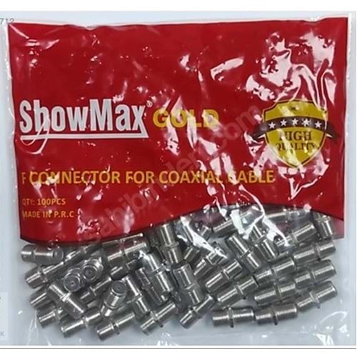 SHOWMAX SH-4301 GOLD F ARA KONNEKTÖR 100LÜ PAKET