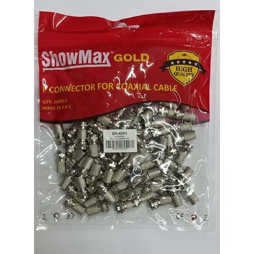 SHOWMAX SH-4303 GOLD SILVER F KONNEKTÖR 100LÜ PAKET