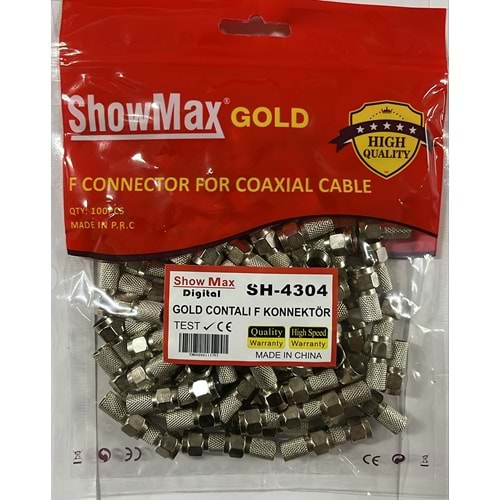 SHOWMAX SH-4304 GOLD CONTALI F KONNEKTÖR 100LÜ PAKET