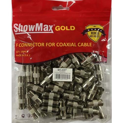 SHOWMAX SH-4307 F QUİCK-QUİCK KONNEKTÖR 100LÜ PAKET