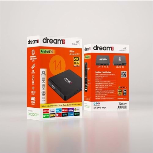 DREAMSTAR İ1 4K ULTRA HD ANDROID TV BOX