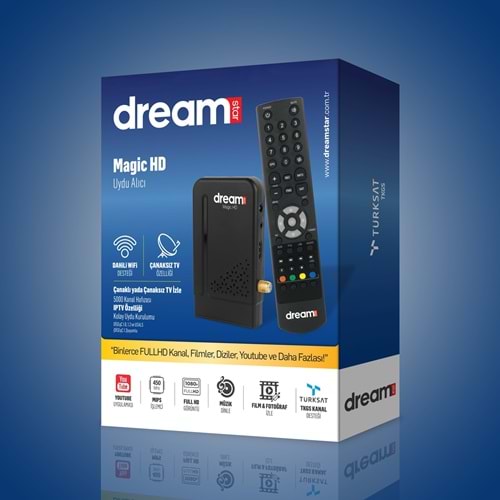DREAMSTAR MAGİC HD DAHİLİ WİFİ UYDU ALICISI