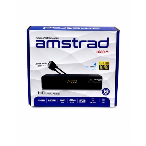 AMSTRAD 1680M SCARTLI FULL HD KASALI UYDU ALICISI