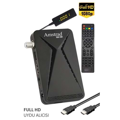 AMSTRAD 122 HD FULL HD MİNİ UYDU ALICISI