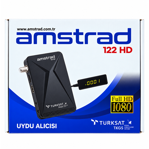 AMSTRAD 122 HD DISPLAY GÖZLÜ FULL HD MİNİ UYDU ALICISI