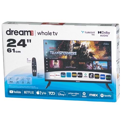 DREAMSTAR 24DSE101 24 INC 60 EKRAN WHALE LCD TV