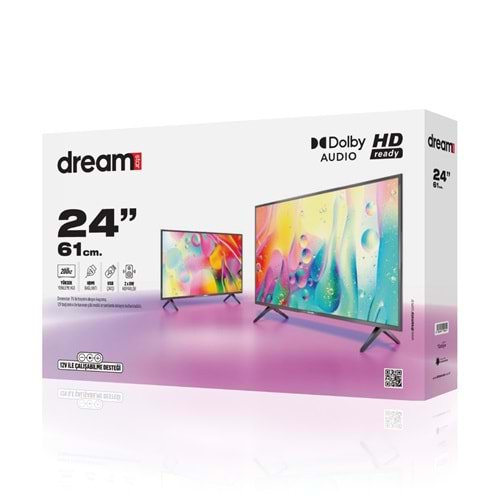 DREAMSTAR 24DSE100 24 INC 60 EKRAN UYDULU LCD TV