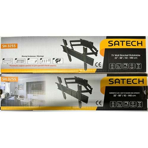 SATECH 32’’ – 55’’ HAREKETLİ LCD TV DUVAR ASKI APARATI