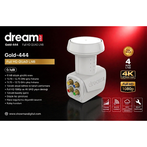 DREAMSTAR GOLD-444 QUAD DÖRTLÜ LNB