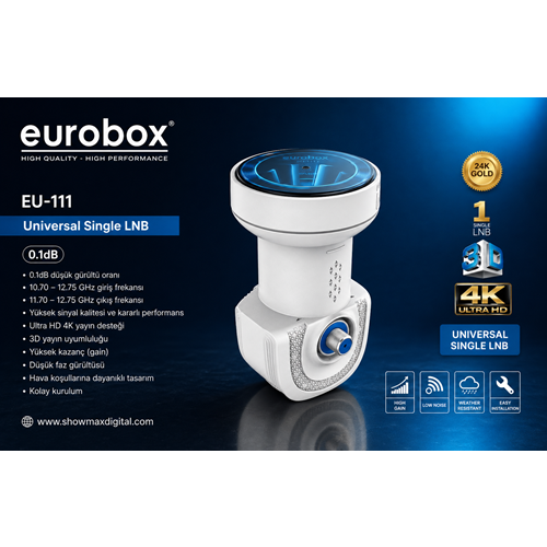 EUROBOX EU-111 SINGLE TEKLİ LNB