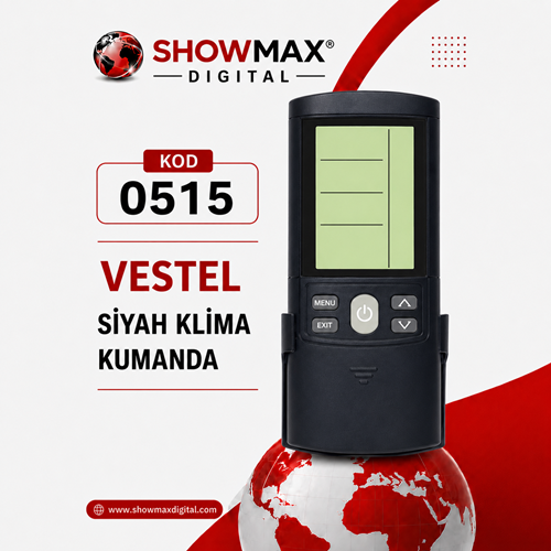 SHOWMAX SK0515 VESTEL SİYAH KLİMA KUMANDA