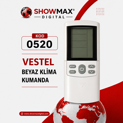SHOWMAX SK0520 VESTEL BEYAZ KLİMA KUMANDA