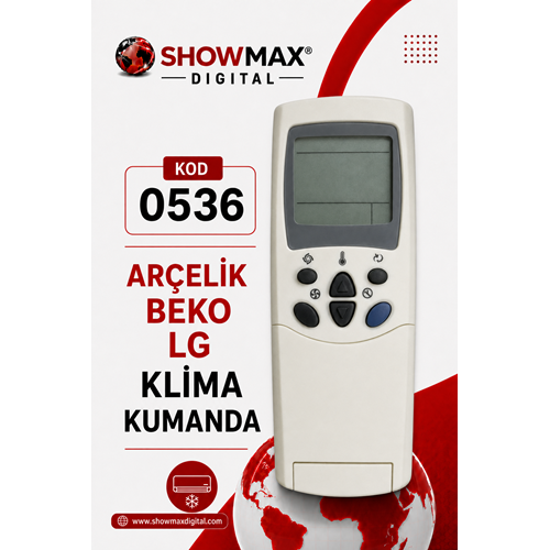 SHOWMAX SK0536 ARÇELİK BEKO LG KLİMA KUMANDA