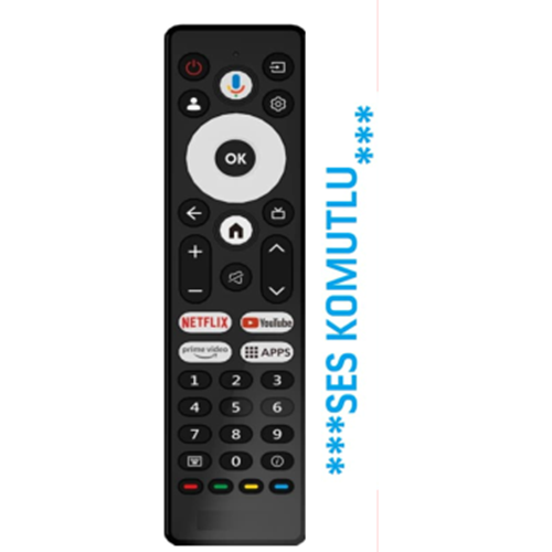 SHOWMAX SX0022-V ARÇELİK BEKO GRUNDİG GOOGLE TV KUMANDASI SES KOMUTLU