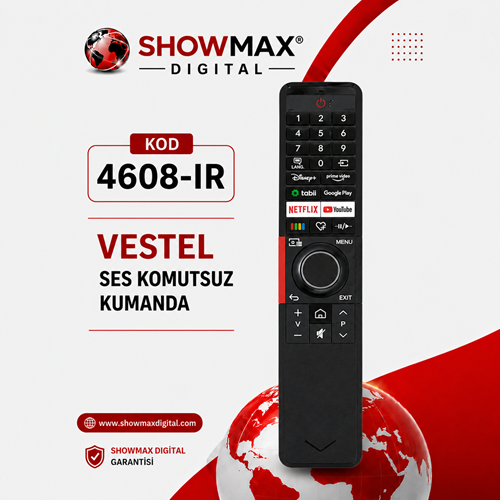 SHOWMAX SX4608-IR VESTEL SES KOMUTSUZ AKILLI LED TV KUMANDA 37243