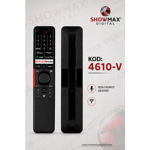 SHOWMAX SX4610-V VESTEL SES KOMUTLU AKILLI LED TV KUMANDA 37240