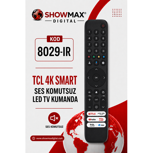 SHOWMAX SX8029-IR TCL TL-1002 SES KOMUTSUZ LED TV KUMANDA
