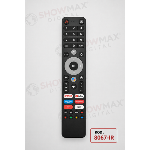 SHOWMAX SX8067-IR CHANGHONG-MİNİSAN-MAXİMUS SES KOMUTSUZ LED TV KUMANDA