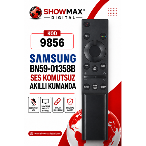 SHOWMAX SX9856 SAMSUNG BN59-01358B AKILLI KUMANDA (SES KOMUT YOK)