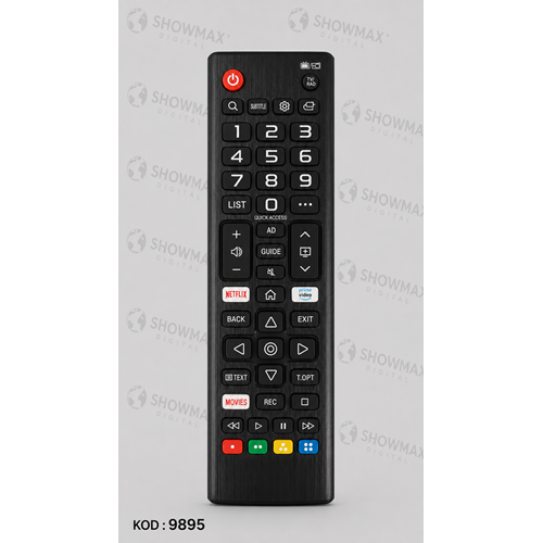 SHOWMAX SX9895 LG 3D NETFLIX PRİME VİDEO TUŞLU LCD TV KUMANDA