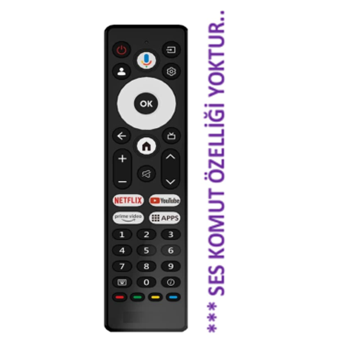 SHOWMAX SX0023-IR ARÇELİK BEKO GRUNDİG GOOGLE TV KUMANDASI SES KOMUT YOK