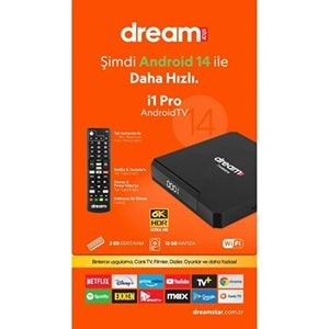 DREAMSTAR İ1 2GB RAM 16GB HAFIZA ANDROID 14 4K ULTRA HD ANDROID TV BOX
