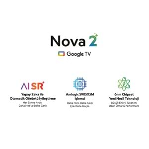 DREAMSTAR NOVA-2 2GB RAM 32GB HAFIZA YAPAY ZEKA DESTEKLİ GOOGLE LİSANSLI ANDROİD TV BOX