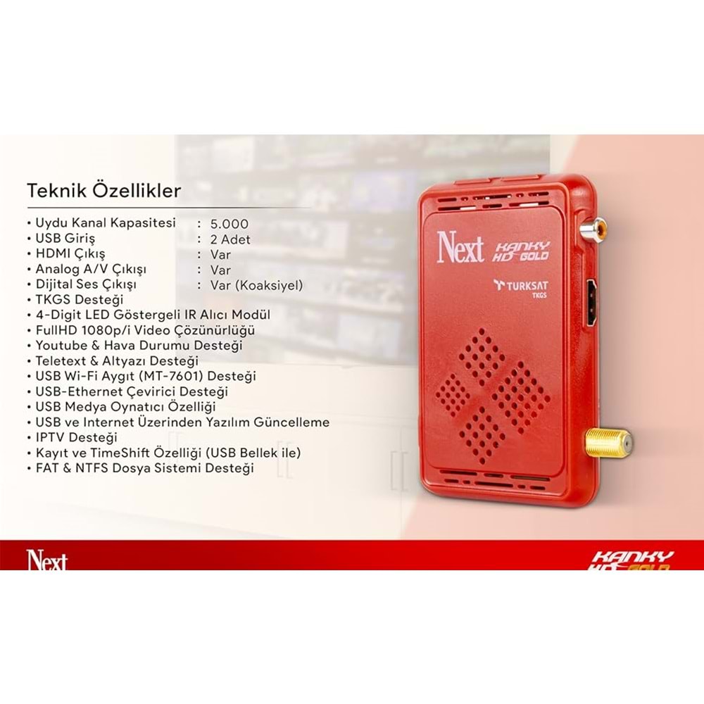 NEXT KANKY HD GOLD FULL HD UYDU ALICISI